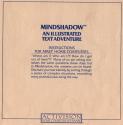 Mindshadow Atari instructions