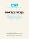 Mini-Crossword Atari tape scan