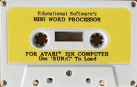 Mini Word Processor Atari tape scan