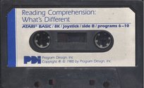 Reading Comprehension: What's Different? Atari tape scan