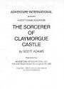 Adventure No. 13 - The Sorcerer of Claymorgue Castle Atari instructions