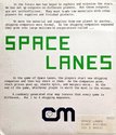 Space Lanes Atari disk scan