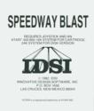 Speedway Blast Atari instructions