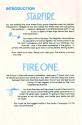 Arcade Classics - Starfire / Fire One! Atari instructions