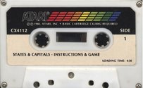 States and Capitals Atari tape scan