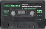 Success with Math - Addition and Subtraction Atari tape scan