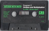 Success with Math - Multiplication and Division Atari tape scan