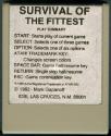 Survival of the Fittest Atari cartridge scan