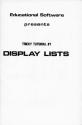 Tricky Tutorial No. 1 - Display Lists Atari instructions