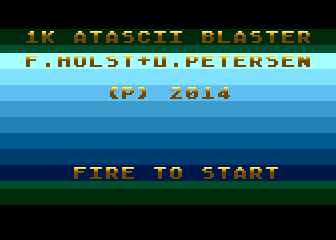 1K ATASCII Blaster / Floppy Bird atari screenshot