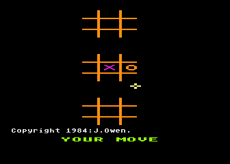 3-D Noughts and Crosses atari screenshot