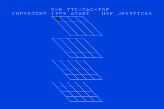 3-D Tic-Tac-Toe atari screenshot