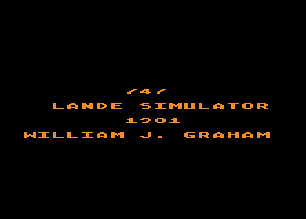 747 Flug-Simulator atari screenshot