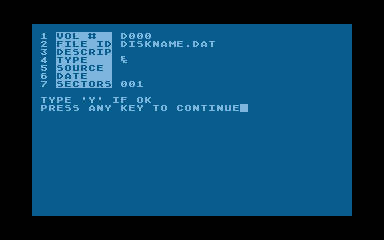 Diskette Librarian atari screenshot