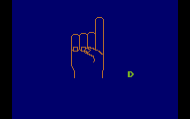 Fingerspelling atari screenshot