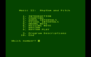 Music II - Rhythm and Pitch atari screenshot