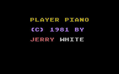 Player Piano atari screenshot