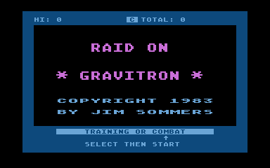 Raid on Gravitron atari screenshot
