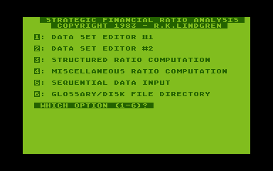 Strategic Financial Ratio Analysis atari screenshot