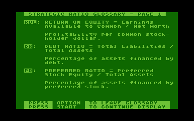 Strategic Financial Ratio Analysis atari screenshot