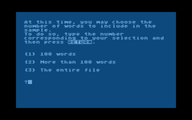 Text Analyst atari screenshot