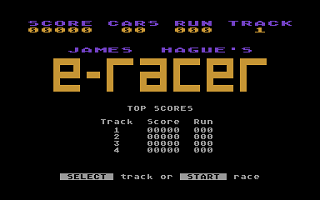 E-Racer atari screenshot