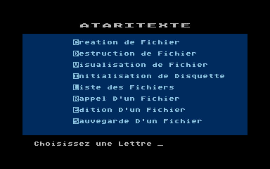 AtariTexte atari screenshot