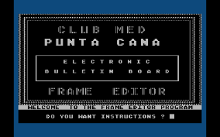 Atari Club Med Bulletin Board Editor atari screenshot