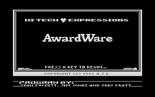 AwardWare atari screenshot