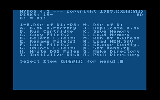 CCP 128K Ramcard Diagnostic Disk atari screenshot