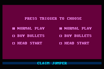 Claim Jumper Atari/Synapse 800/XL/XE 2 Player Cart 