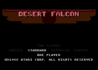 Desert Falcon atari screenshot