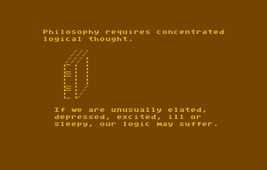 Philosophy atari screenshot