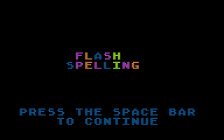 Scrambled Letters / Flash Spelling atari screenshot