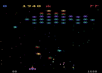 Galaxian atari screenshot