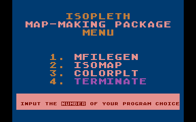 Isopleth Map-Making Package