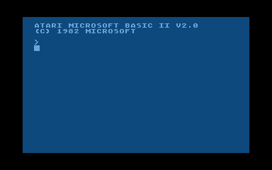 Microsoft BASIC II atari screenshot