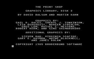 Print Shop Graphics Library Disk 2