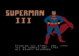 Superman III atari screenshot