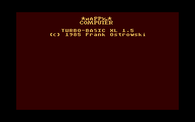 Turbo-BASIC XL atari screenshot