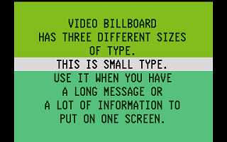 Video Billboard atari screenshot