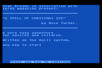 Spell of Christmas Ice (A) atari screenshot