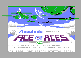 Ace of Aces atari screenshot