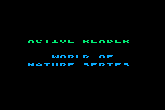 Active Reader - World of Nature Series atari screenshot