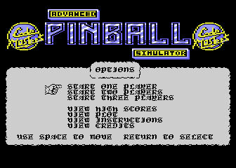 Advanced Pinball Simulator atari screenshot