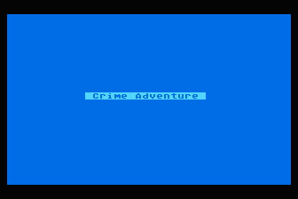 Adventure of the Month No. 5 - Crime Adventure atari screenshot