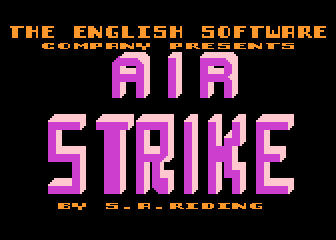 Airstrike atari screenshot