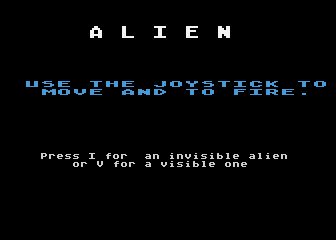 Alien atari screenshot