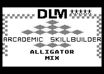 Arcademic Skill Builders - Alligator Mix atari screenshot