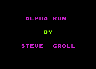 Alpha Run atari screenshot